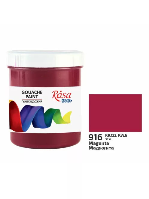 Rósa Gouache Studio színenként - 100 ml tégelyes - Magenta - 916