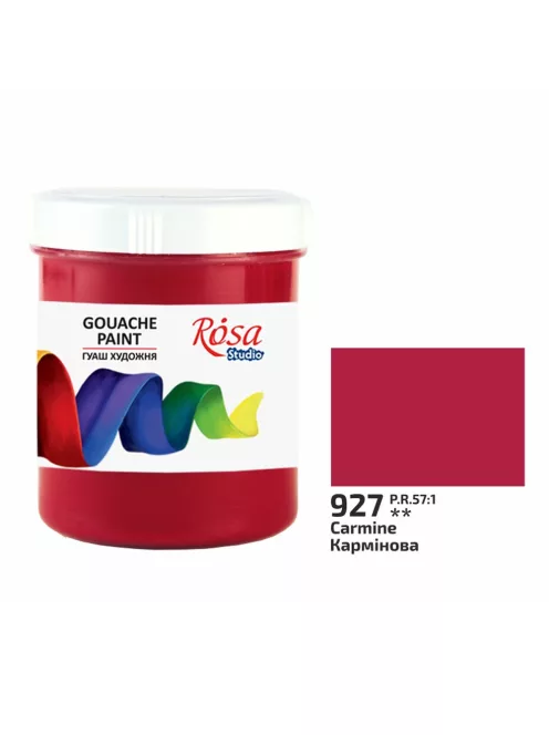 Rósa Gouache Studio színenként - 100 ml tégelyes - Kármin - 927