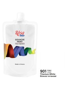   Rósa Gouache Studio színenként - 200 ml Utántöltőben - Titánfehér 901