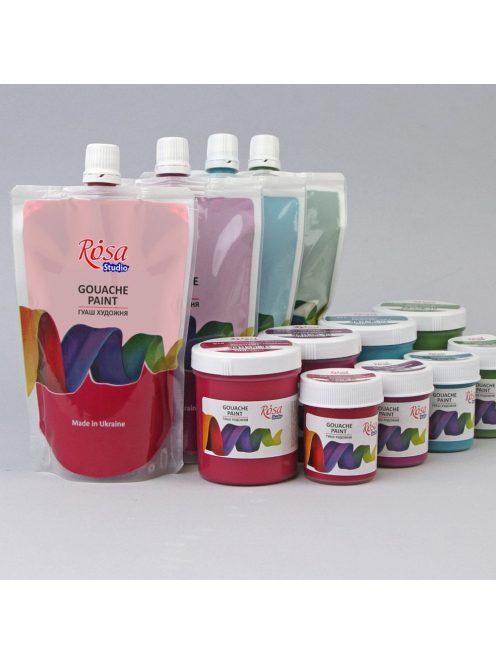 Rósa Gouache Studio színenként - 200 ml Utántöltőben - Titánfehér 901