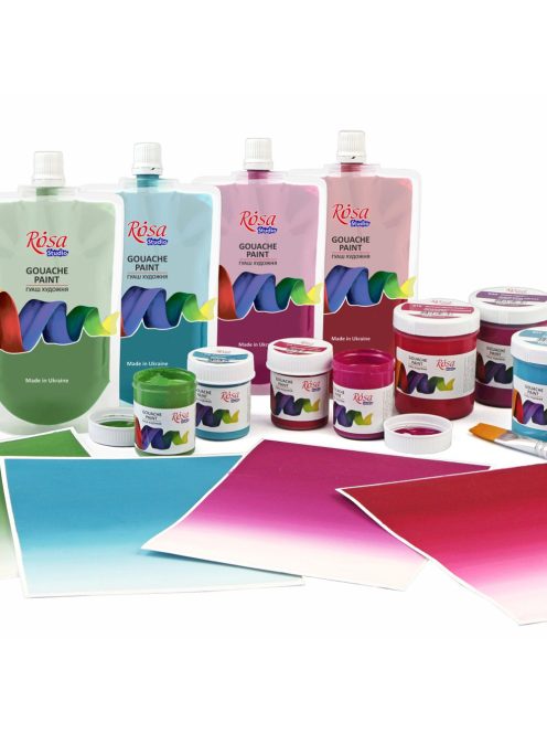 Rósa Gouache Studio színenként - 200 ml Utántöltőben - Titánfehér 901