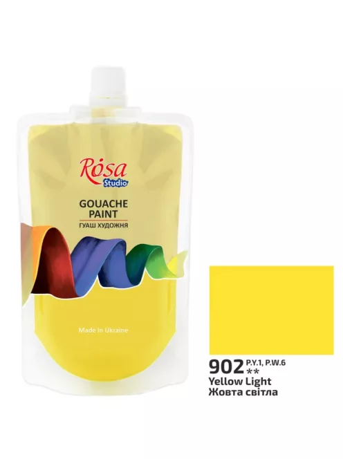 Rósa Gouache Studio színenként - 200 ml Utántöltő - Világos sárga 902