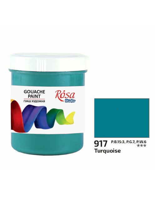 Rósa Gouache Studio színenként - 200 ml Utántöltő - Türkíz -917