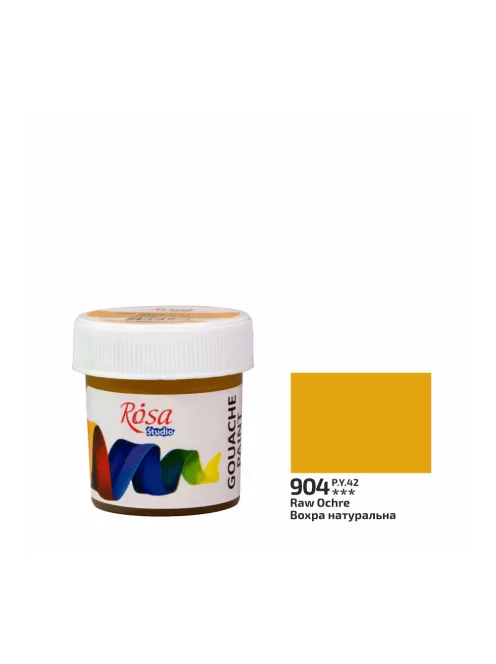 Rósa Gouache Studio színenként - 20 ml tégelyes - Okker - 904