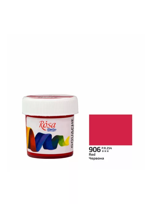 Rósa Gouache Studio színenként - 20 ml tégelyes - Vörös - 906