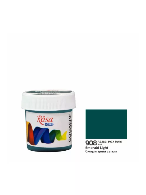 Rósa Gouache Studio színenként - 20 ml tégelyes - Smaragdzöld -908