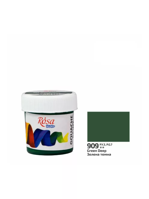 Rósa Gouache Studio színenként - 20 ml tégelyes - Sötétzöld -909