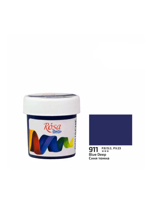 Rósa Gouache Studio színenként - 20 ml tégelyes - Sötétkék - 911