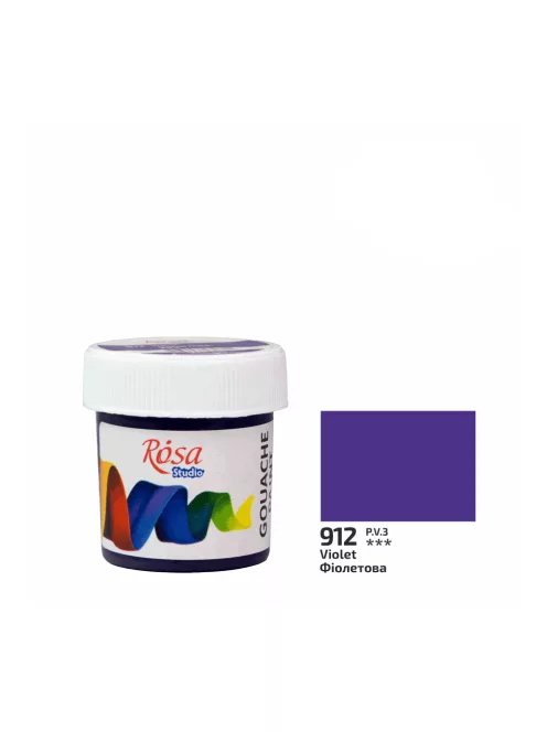 Rósa Gouache Studio színenként - 20 ml tégelyes - Ibolya - 912