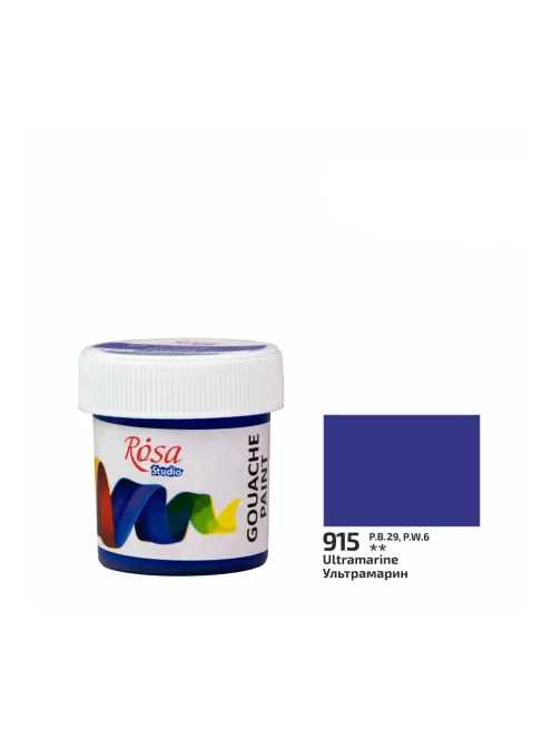 Rósa Gouache Studio színenként - 20 ml tégelyes - Ultramarin - 915