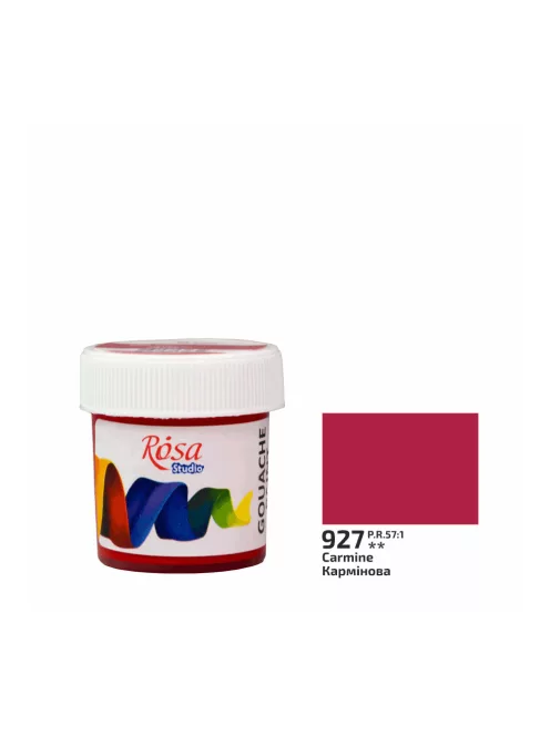 Rósa Gouache Studio színenként - 20 ml tégelyes - Kármin - 927