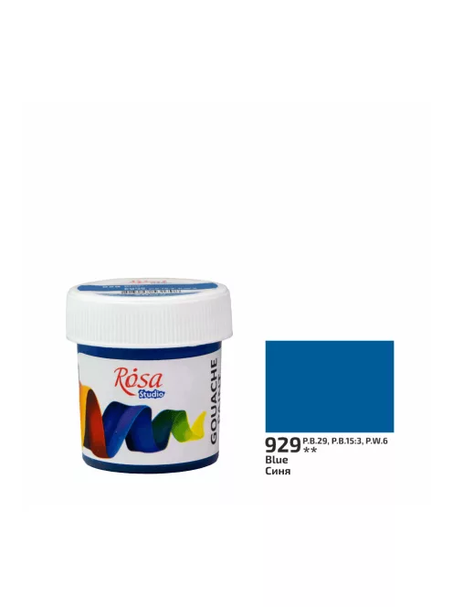 Rósa Gouache Studio színenként - 20 ml tégelyes - Kék - 929