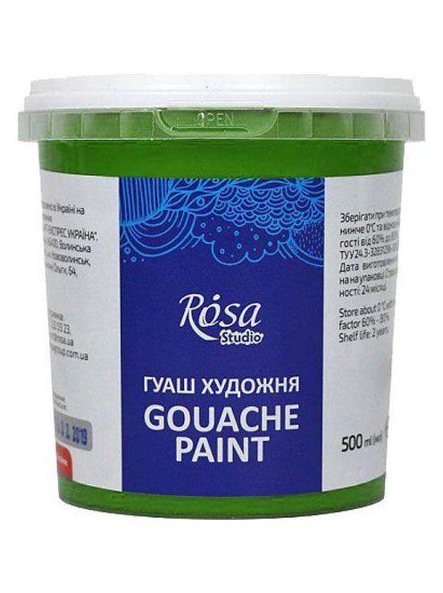 Rósa Gouache Studio színenként - 500 ml vödörben - Világoszöld - 910