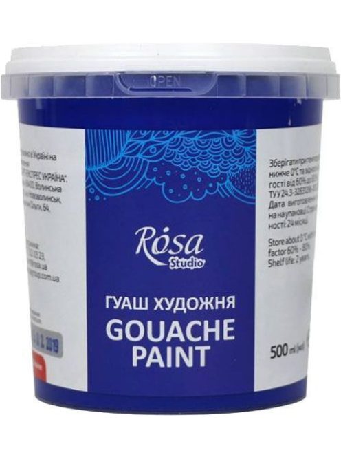 Rósa Gouache Studio színenként - 500 ml vödörben - Ultramarin - 915