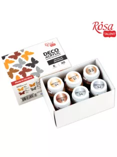 Akrilfesték készlet - Rósa Talent - 18 x 20 ml tubusos - kartondobozban