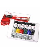 Akrilfesték készlet - Rósa Studio - 6 x 20 ml tubusos - kartondobozban