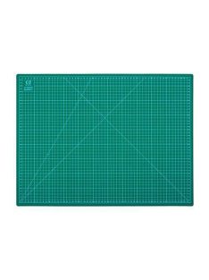   Vágóalátét - öngyógyuló vágólap, centiméteres beosztással, zöld színű - DAFA - A3-as méret, 45x30 cm, 3 mm vastag