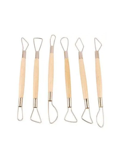 Formázó szerszám készlet - DK. Art - 6x2 db-os készlet - agyagozáshoz, kerámiához 11233