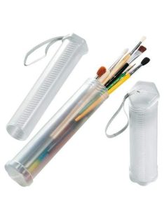   Ecsettartó henger, csavaros, teleszkópos, áttetsző műanyag - 25 - 50 cm