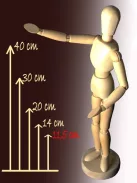 Modell Fabáb - 20 cm, mágneses