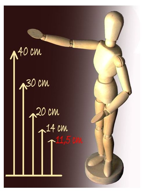 Modell Fabáb - 20 cm, mágneses
