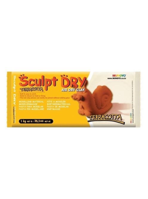 Modellező Agyag - Modeling Clay - MUNGYO Sculpt Dry - Terracotta, 500 gr