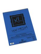 CANSON XL MIX MEDIA fehér rajztömb spirálkötött, mikroperforált 300g/m2 15 ív A2