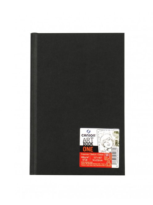 CANSON ArtBooks: "ONE", skickönyv, finom szemcsés papír 100g/m2 98 ív 14 x 21,6