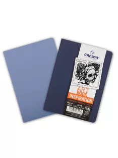   CANSON ArtBooks Inspiration vázlatfüzet, finom szemcsés papír, a borítóra rajzolni, vagy festeni is lehet 96g/m2 24 ív, 2 db/szín A6 borító: indigó/levendula - Megszűnt