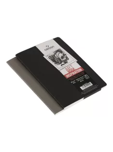 CANSON ArtBooks Inspiration vázlatfüzet, 30 ív,   A5 borító: fekete/sötétszürke