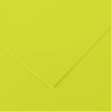 VIVALDI CANSON, fluoreszkáló papír, egyoldalas, ívben 250g/m2 fluor sárga A3