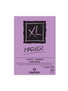 CANSON XL MARKER, markertömb, fehér, röv. old. spirálkötött, mikroperforált 70g 100 ív A3