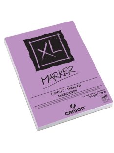 CANSON XL MARKER, markertömb, fehér, röv. old. spirálkötött, mikroperforált 70g 100 ív A3