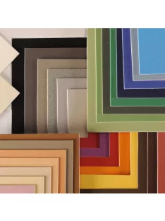   Canson Mi-Teintes savmentes paszpartu karton, méhsejtjellegű felülettel, ívben 1090g/m2 60 x 80 cm, 1,5 mm vastag - Kagylóhéj 340