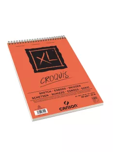 CANSON XL CROQUIS  , csontfehér skiccpapír-tömb spirálkötött, mikroperforált 90g/m2 120 ív A3