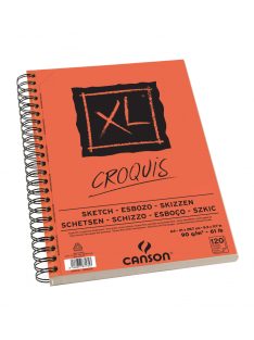 CANSON XL CROQUIS  , csontfehér skicctömb, spirálkötött, mikroperforált 90g/m2 120 ív A4 