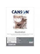 CANSON Illustration Lavis Technique extra síma rajztömb illusztrációhoz, 200g 12 ív A3