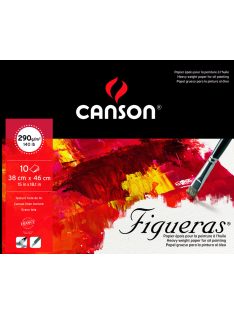   FIGUERAS tömb, savmentes olaj- és akrilfestő papír, vászonjellegű felülettel, (rövid oldalán ragasztott) 290g/m2 10 ív 40 x 50 cm