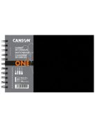 CANSON ArtBooks: "ONE", spirálkötött, finom szemcsés papír 100g/m2 80 ív, rövid oldalán spirálos - 14 x 21,6 cm