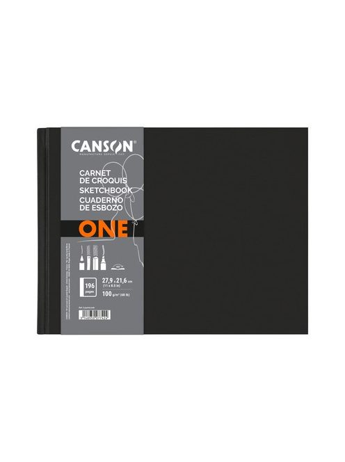 CANSON ArtBook "ONE" Landscape, skickönyv, finom szemcsés papír 100g/m2 98 ív - 21,6 x 27,9 cm