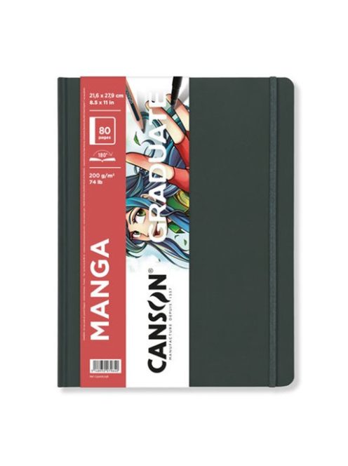 CANSON Graduate Portrait Manga könyv, keménykötésű 200g/m2 40 lap 80 oldal A5