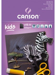 Fekete papír-tömb 220g/m2 10 ív A4