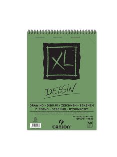 CANSON XL DESSIN, természetes fehér,   rajztömb, spirálkötött, mikroperforált 160g/m2 50 ív A4