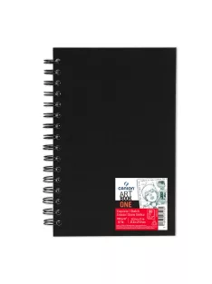   CANSON ArtBooks: "ONE", spirálkötött, finom szemcsés papír 100g/m2 80 ív 21,6 x 27,9
