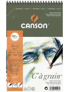 C á grain rajztömb rövid oldalán spirálozott 180g/m2 30 ív A5+