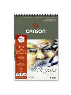 C á grain rajztömb rövid oldalán spirálozott 224g/m2 30 ív A3+