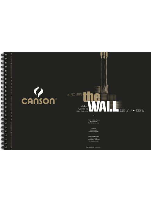 THE WALL kétoldalas Layout-papír tömb, grafikai filctollhoz 220g/m2 30 ív 21 x 31,4