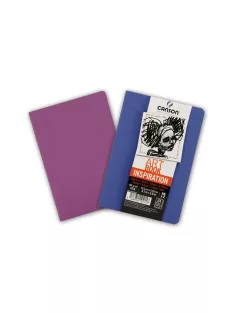 CANSON ArtBooks Inspiration vázlatfüzet, 24 ív,   A6 borító: ultramarin/violet