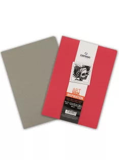 CANSON ArtBooks Inspiration vázlatfüzet, 36 ív,   A4 borító: élénk piros/acélszürke
