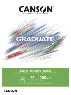 CANSON fehér rajztömb, ragasztott 160g/m2 30 ív A4
